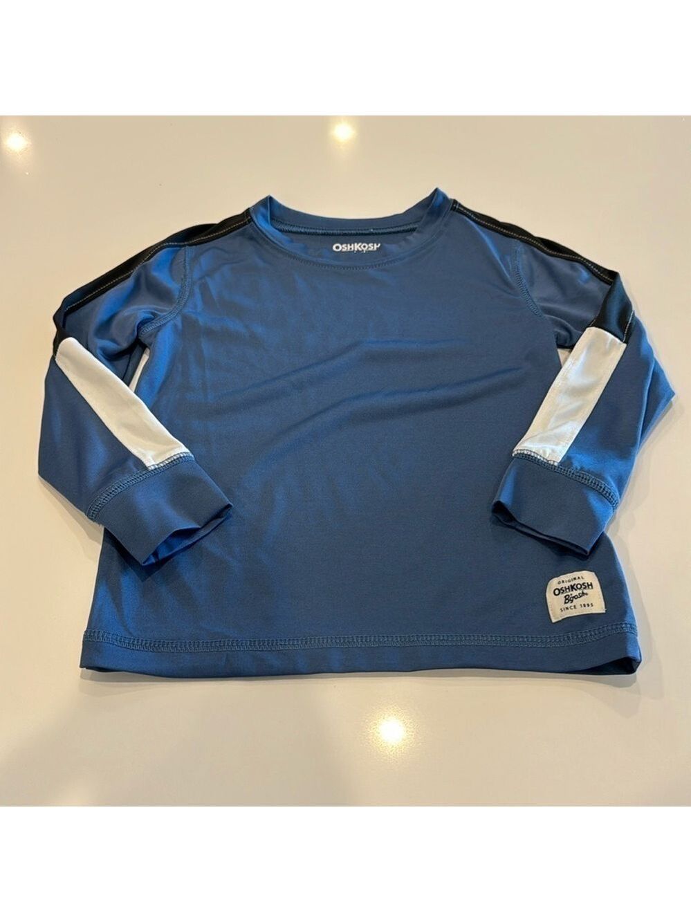 OshKosh B'gosh Blue Kids Long Sleeve Quick Dry Shirt